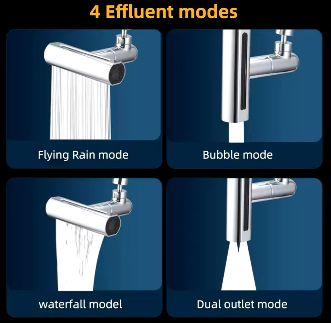 Grifo Multifuncional Cascada 4 Modos