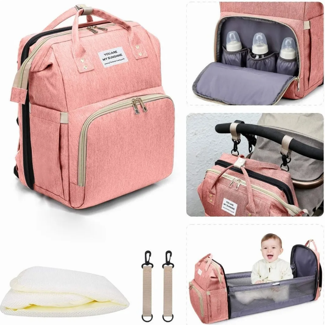 Pañalera Cambiador Bebé Morral Con USB