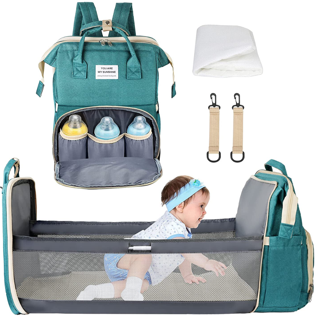 Pañalera Cambiador Bebé Morral Con USB